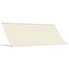 vidaXL Toldo retr&aacute;ctil de tela y acero crema 400x150 cm