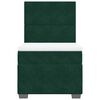 vidaXL Cama box spring con colch&oacute;n terciopelo verde oscuro 90x190 cm