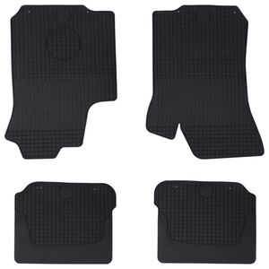 vidaXL Alfombrilla de Coche 4 pcs Negro &Scaron;KODA OCTAVIA I 97-04 Goma
