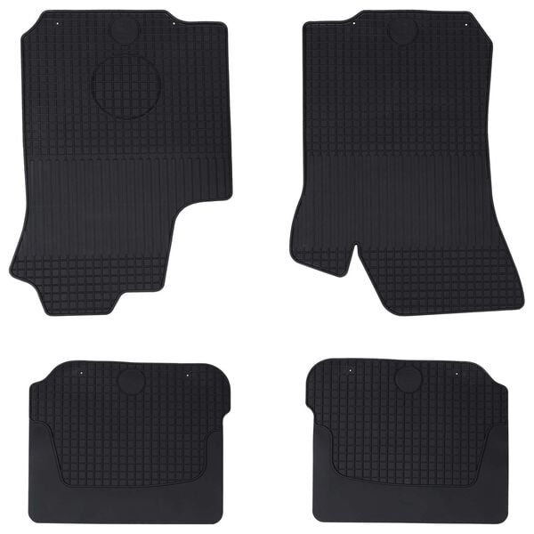vidaXL Alfombrilla de Coche 4 pcs Negro &Scaron;KODA OCTAVIA I 97-04 Goma