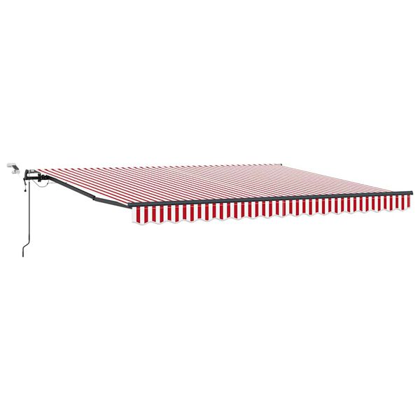 vidaXL Tela de toldo con Rojo y 400 x 300 cm Poli&eacute;ster