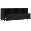 vidaXL Mueble de TV madera de ingenier&iacute;a negro 102x36x50 cm