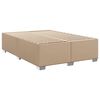 vidaXL Estructura cama sin colch&oacute;n cuero sint&eacute;tico capuchino 140x200cm