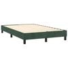 vidaXL Estructura Estructura de cama con somier terciopelo verde oscuro 120x200 cm