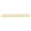 vidaXL Banco de jard&iacute;n madera maciza teca con coj&iacute;n blanco crema 175cm