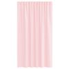 vidaXL Cortinas de gasa con bolsillos para varillas 2 uds. rosa claro