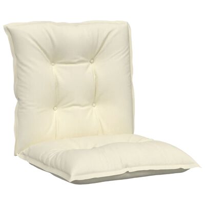 vidaXL Cojines para sillas de jardín 6 uds color crema 100x50x7 cm
