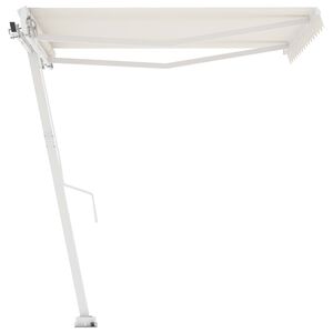 vidaXL Toldo de pie manual retr&aacute;ctil crema 350x250 cm