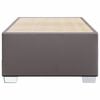 vidaXL Estructura de cama sin colch&oacute;n cuero sint&eacute;tico gris 90x190 cm