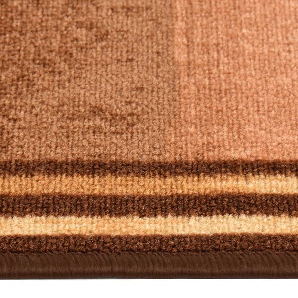 vidaXL Alfombra de pasillo con parte trasera de gel beige 67x120 cm