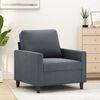 vidaXL Sillón de terciopelo gris oscuro 60 cm