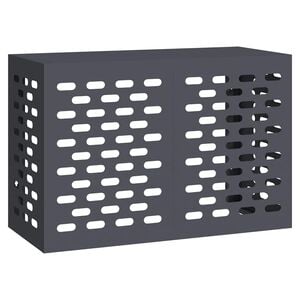 vidaXL Funda para Aire Acondicionado Antracita 90 x 40 x 60 cm Acero