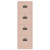vidaXL Mueble archivador con caj&oacute;n 2 pcs Rosa 44 x 50 x 106.5 cm