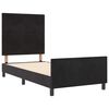 vidaXL Cama tipo Box Spring con cabecera Negro 90 x 190 cm Terciopelo