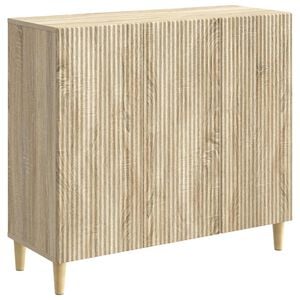 vidaXL Aparador Roble Sonoma 89 x 34,5 x 80 cm Madera de Ingenier&iacute;a