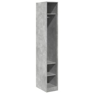 vidaXL Armario de madera de ingenier&iacute;a gris hormig&oacute;n 30x50x200 cm