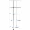 vidaXL Estanter&iacute;a 3 niveles cristal templado transparente 40x40x67 cm