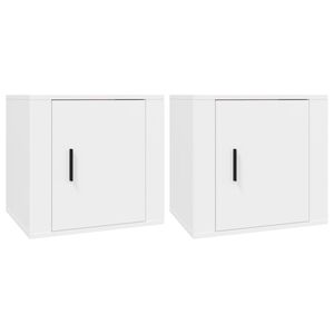 vidaXL Mesitas de noche 2 unidades color blanco 50x39x47 cm
