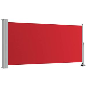 vidaXL Toldo lateral retr&aacute;ctil de jard&iacute;n rojo 120x300 cm