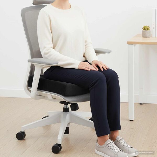 vidaXL Almohada para el asiento Negro 40 x 40 x 11 cm Espuma PU