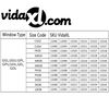 vidaXL Persiana enrollable opaca blanca CK04