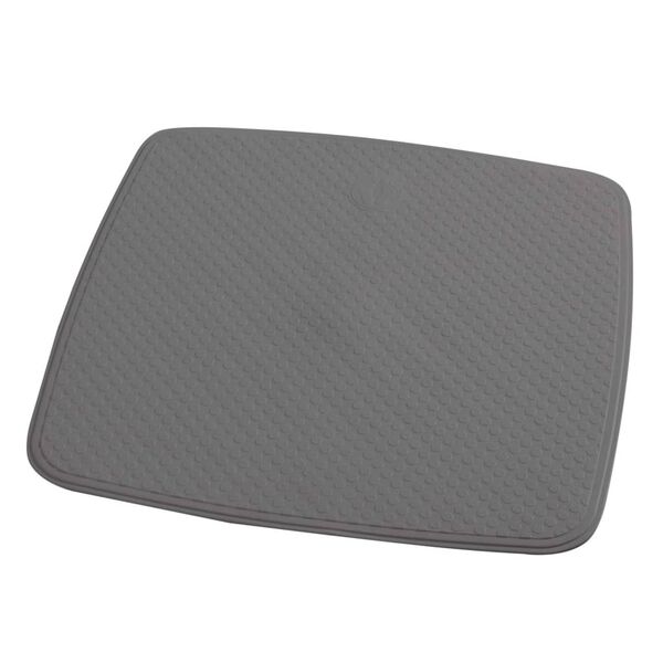 RIDDER Alfombra de ba&ntilde;o antideslizante Capri gris cemento 54x54 cm