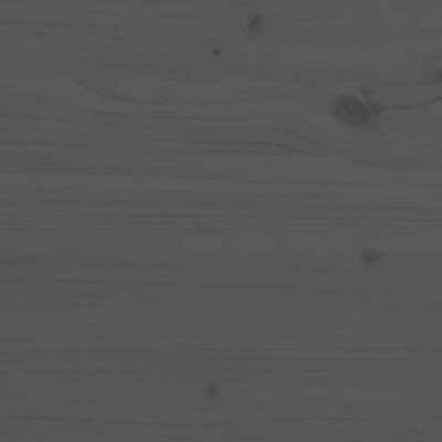 vidaXL Mesita de noche madera maciza de pino gris 40x34x55 cm