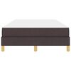 vidaXL Cama tipo Box Spring Marr&oacute;n Oscuro 120 x 190 cm tela
