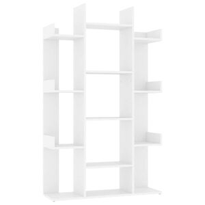 vidaXL Estanter&iacute;a librer&iacute;a madera contrachapada blanco 86x25,5x140 cm