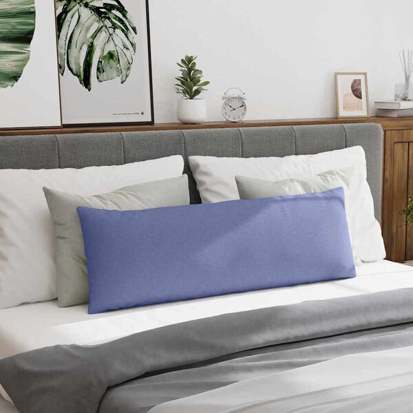 vidaXL Cojines de sof&aacute; 2 pcs Azul jeans 120 x 40 cm tela