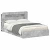 vidaXL Estructura de cama con almacenamiento con caj&oacute;n Gris Hormig&oacute;n