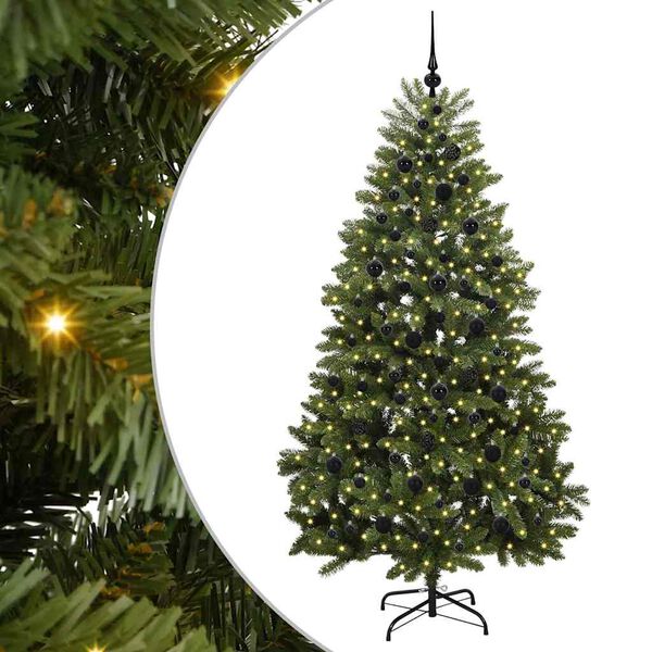 vidaXL &Aacute;rbol de Navidad artificial Verde 210 cm PVC y Metal