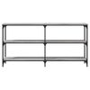 vidaXL Mesa consola madera de ingenier&iacute;a gris Sonoma 150x29x75 cm