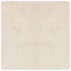 vidaXL Alfombra Shaggy Antideslizante Crema 120 x 120 cm PP