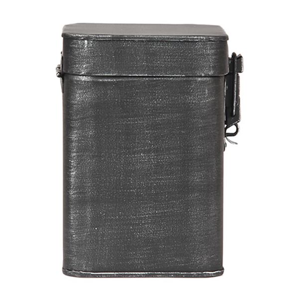 LABEL51 Caja de almacenaje negro envejecido M 12x13x17 cm