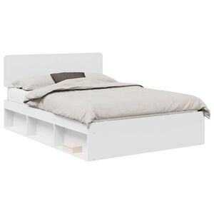 vidaXL Estructura de cama 140 x 190 cm Madera de pino macizo