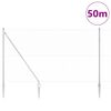 vidaXL Poste de Valla Plateado 50 x 1,5 m (malla de 25 mm) Acero