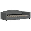 vidaXL Sof&aacute; cama sin colch&oacute;n tela gris oscuro 100x200 cm