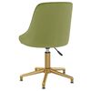 vidaXL Sillas de comedor giratorias 2 unidades terciopelo verde claro