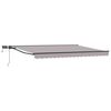 vidaXL Armaz&oacute;n de toldo manual con LEDs Gris Claro y Antracita 5 x 3 m
