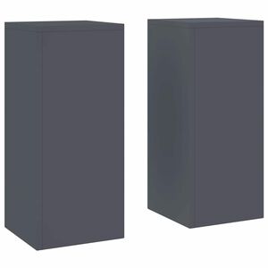 vidaXL Soporte de plantas 2 uds. Gris antracita 24 x 24 x 55 cm