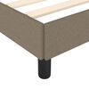 vidaXL Estructura de cama sin colch&oacute;n tela gris taupe 100x200 cm
