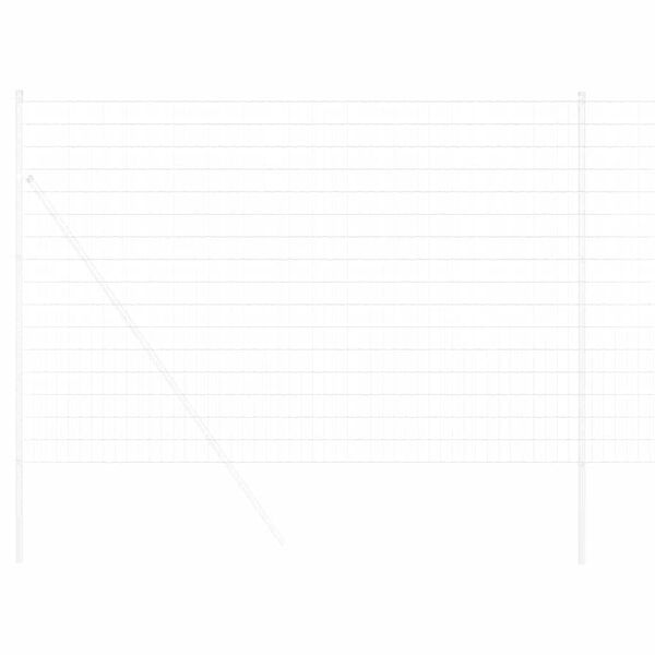 vidaXL Cerca Euro Plateado 1.5 x 10 m