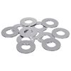vidaXL Arandelas 12 uds. Plateado 16 x 16 x 1,5 cm Hierro