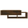 vidaXL Mesa de centro madera contrachapada roble ahumado 105x55x32 cm