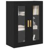 vidaXL Armario de Pared Roble Negro 69,5 x 34 x 90 cm