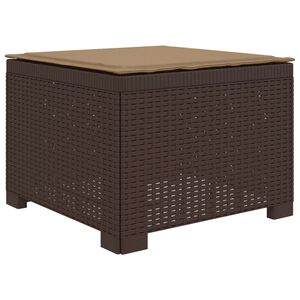 vidaXL Sill&oacute;n Individual de Jard&iacute;n con Coj&iacute;n Apariencia de Ratan PP