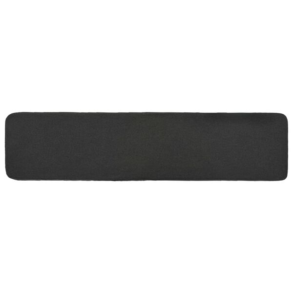 vidaXL Taburete de tela gris oscuro 120x28x26 cm