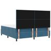 vidaXL Cama tipo Box Spring con colch&oacute;n Azul Oscuro 180 x 200 cm tela