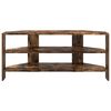 vidaXL MuebledeTVdeesquina Roble ahumado 102x40,5x45cm